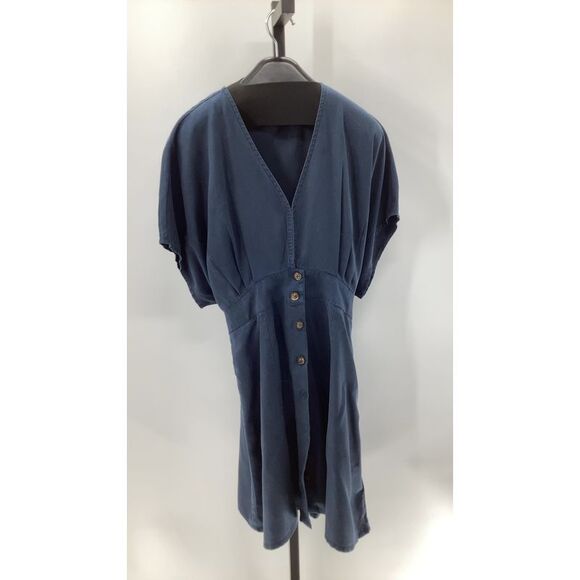 Quince Navy Blue Button-Down Dress - Picture 1 of 2